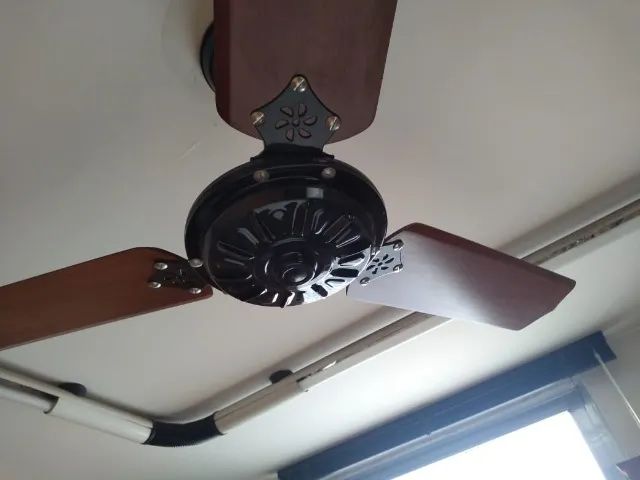 Ventiladores de Teto 3 pás de Madeira - Foto 2