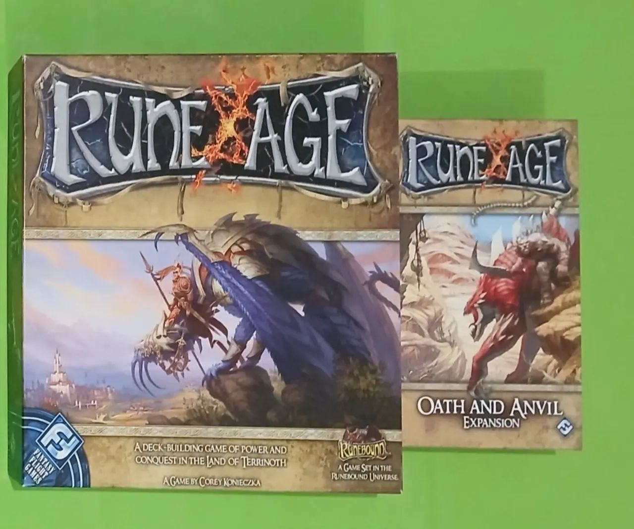 Rune Age  e Oath and Anvil - Jogo de Tabuleiro e Expansão
