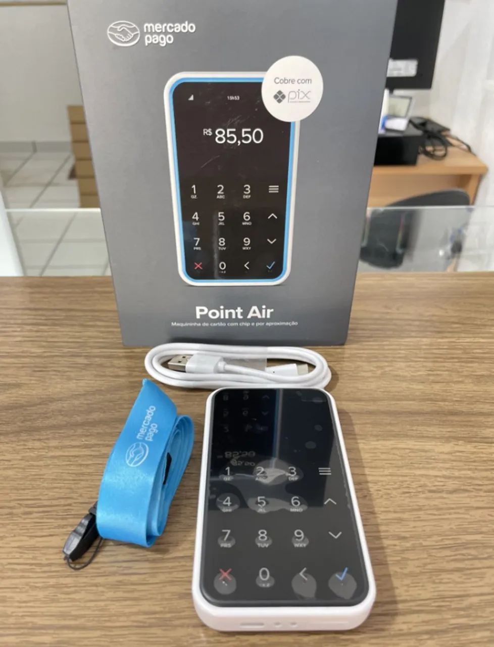 Maquininha de cartão mercado pago Point Air (Não precisa de Celular)