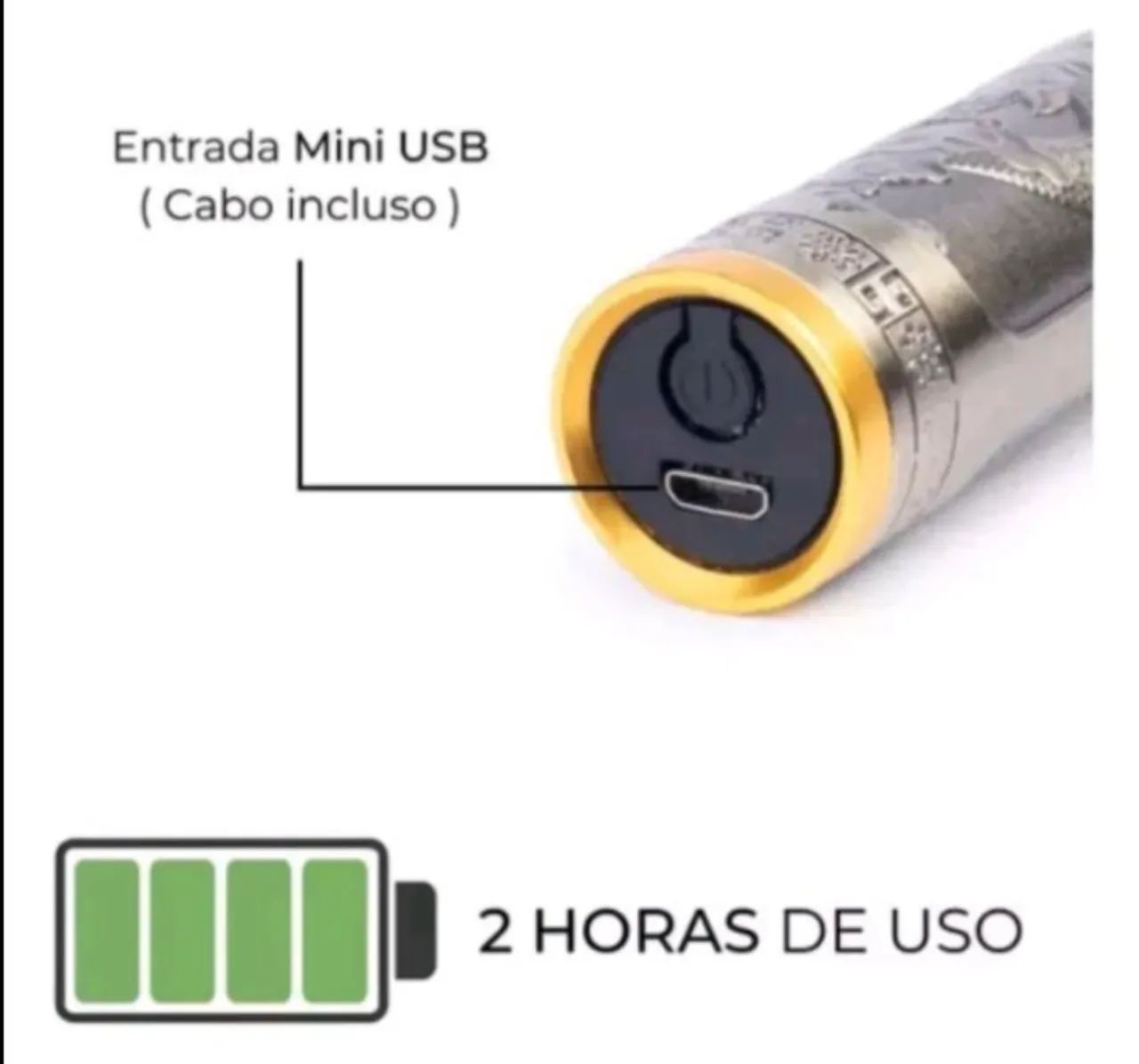 Máquina de cortar cabelo/barba dragão trimmer suit - Nova  - Foto 3