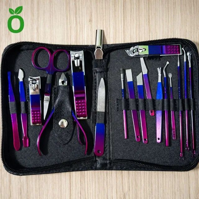Kit Manicure Profissional 18 Peças - Completo e Elegante