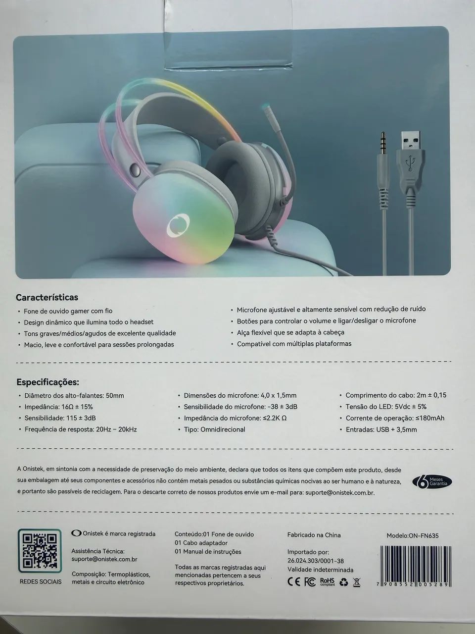 Headset de altíssima qualidade 