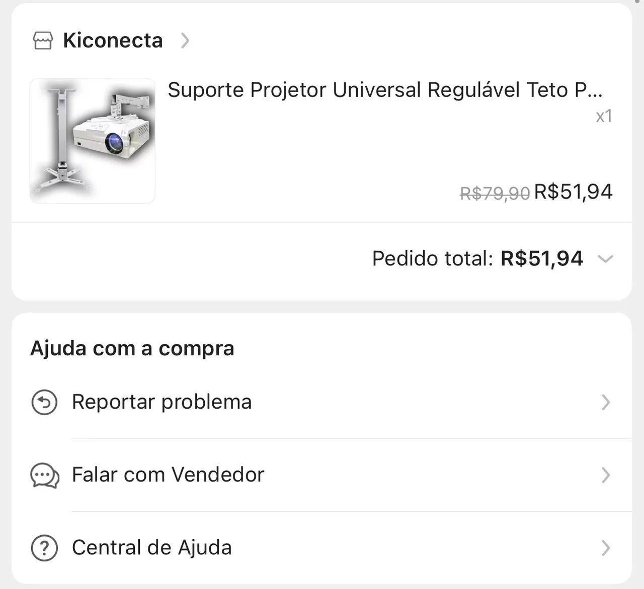 Projetor + fire stick 3 geração + suporte de teto ou parede  - Foto 4