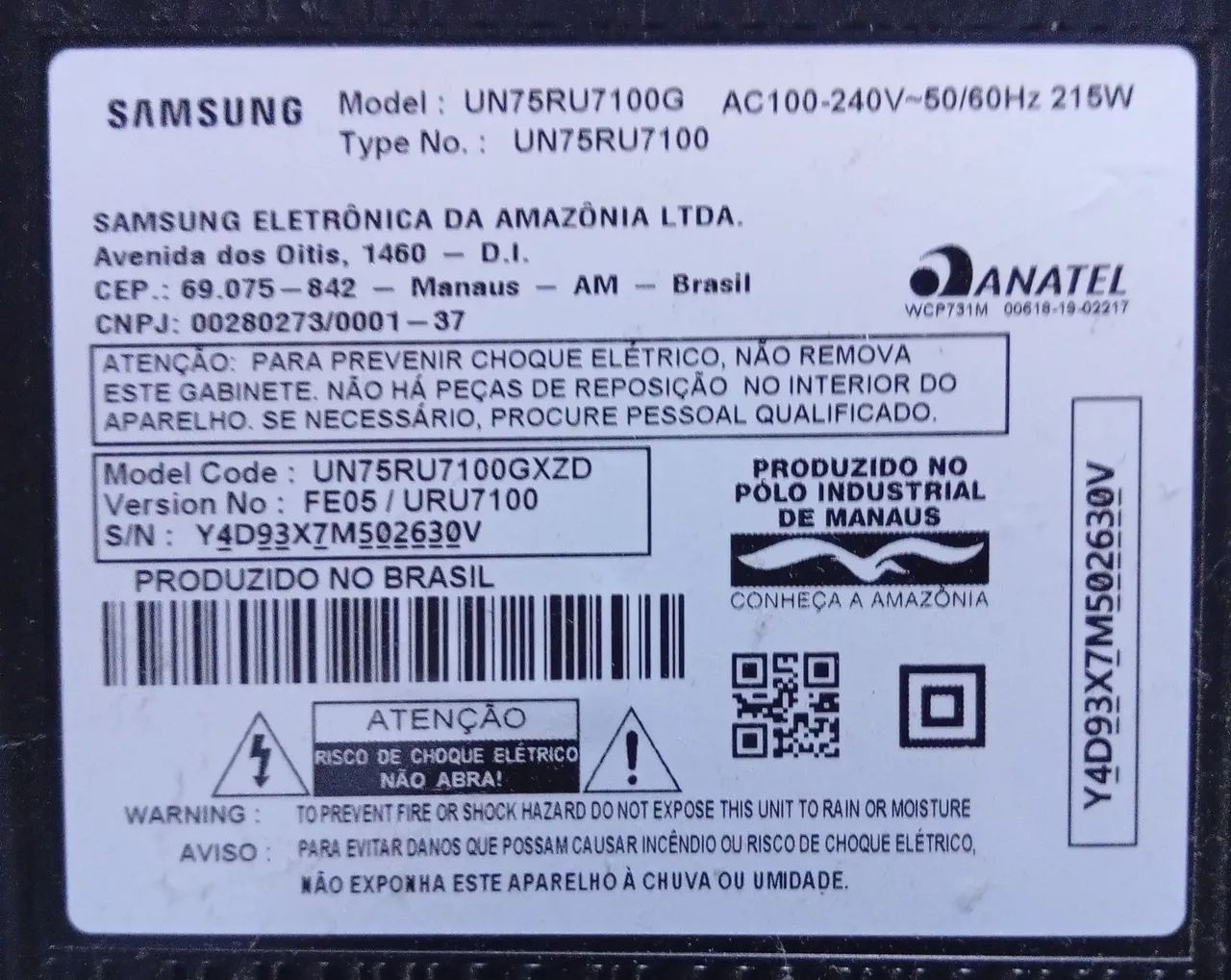 Venda TV Samsung 75 polegadas. - Foto 3