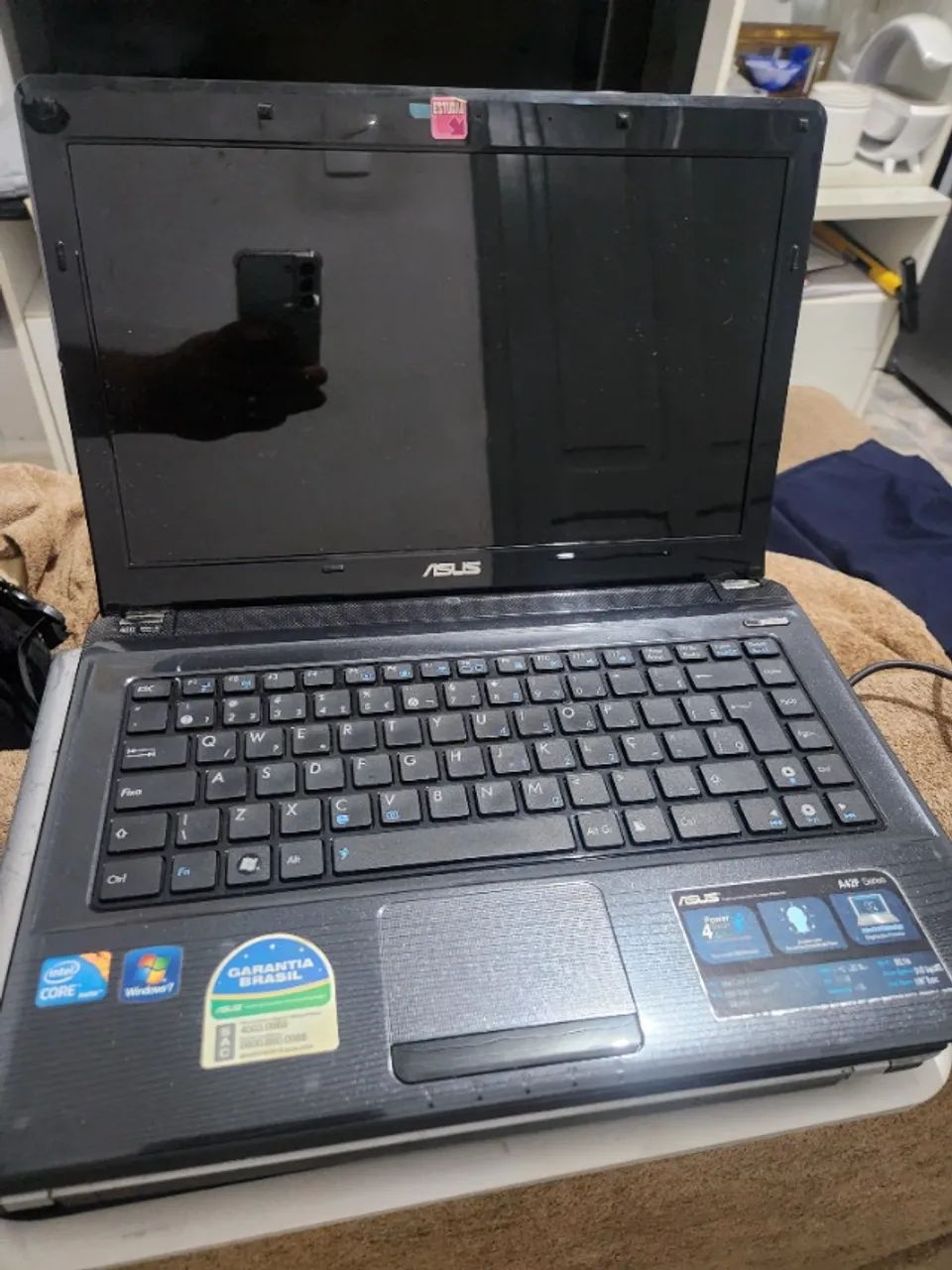 sucata notebook asus a42f sem memoria sem hd