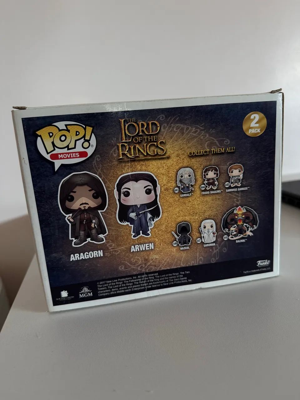 Caixa Funko Pop Aragorn & Arwen 2 pack sem blister  - Foto 4