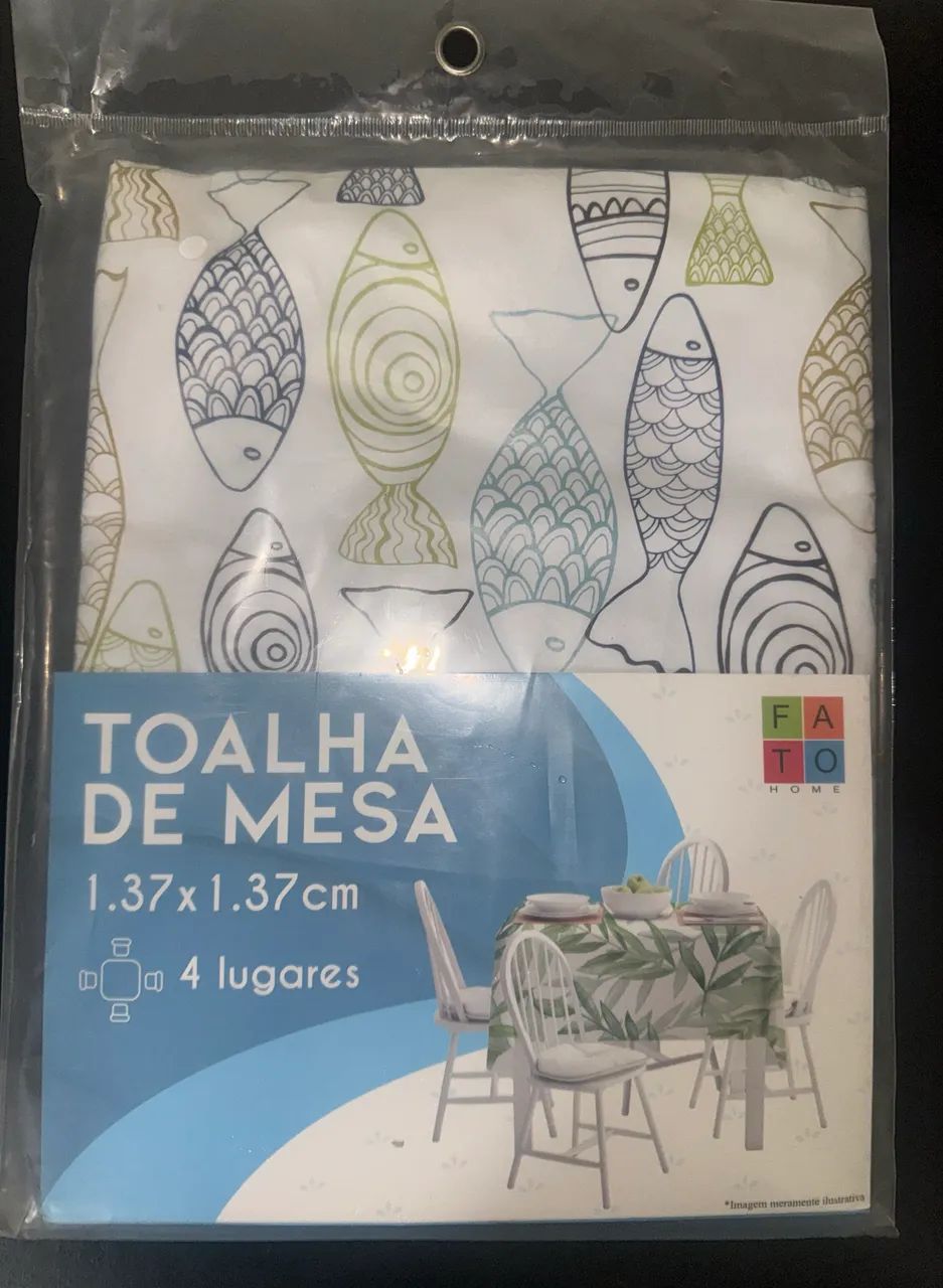 Toalha de mesa 4 lugares 