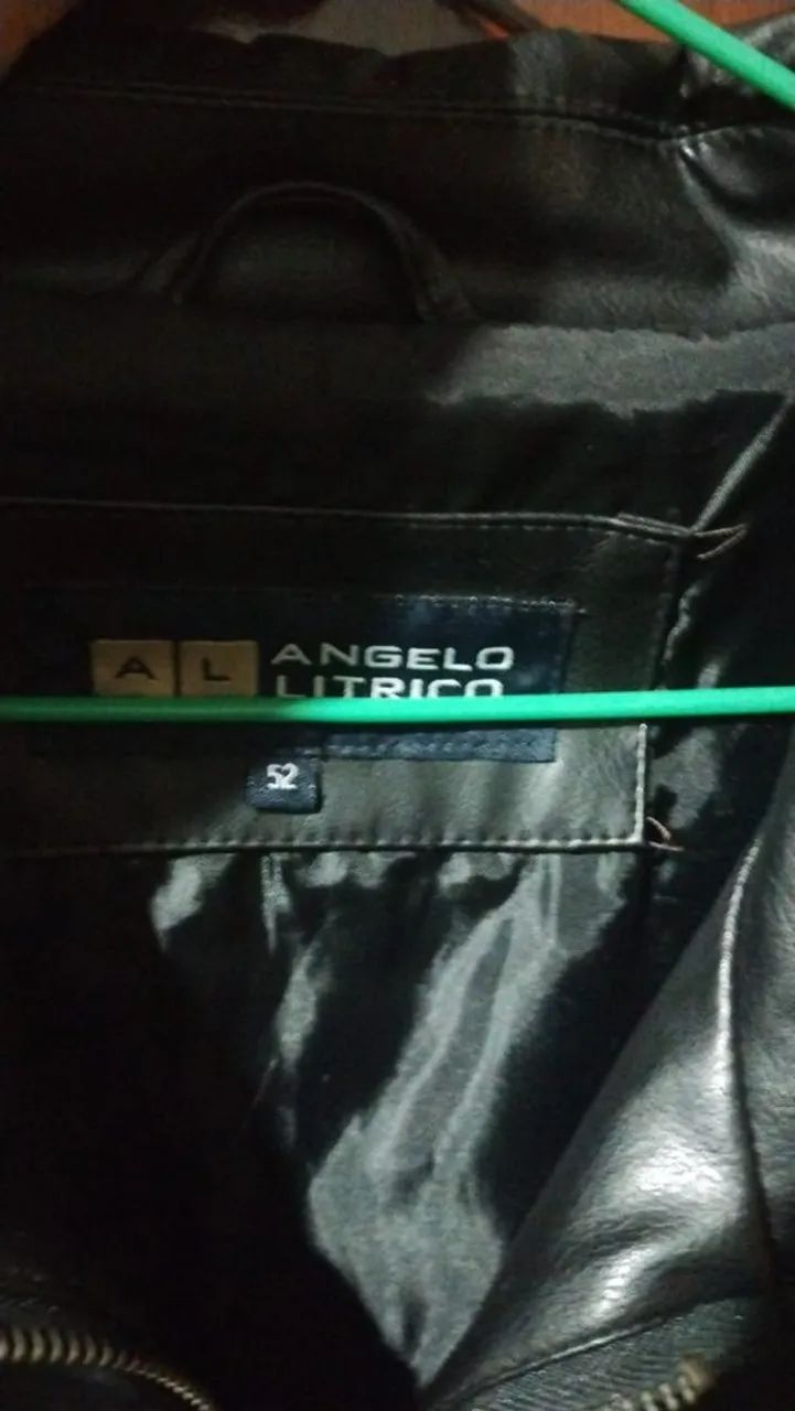 Jaqueta de couro masculina 