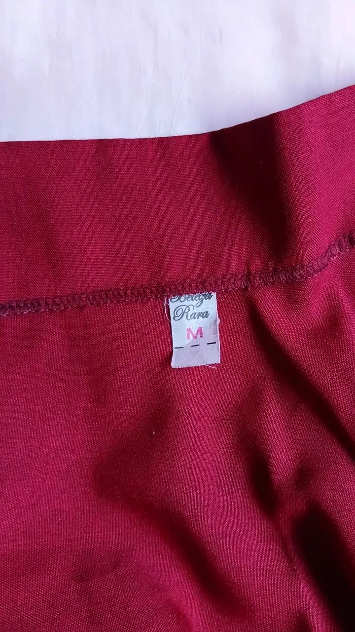 Saia vermelho vinho - Foto 4