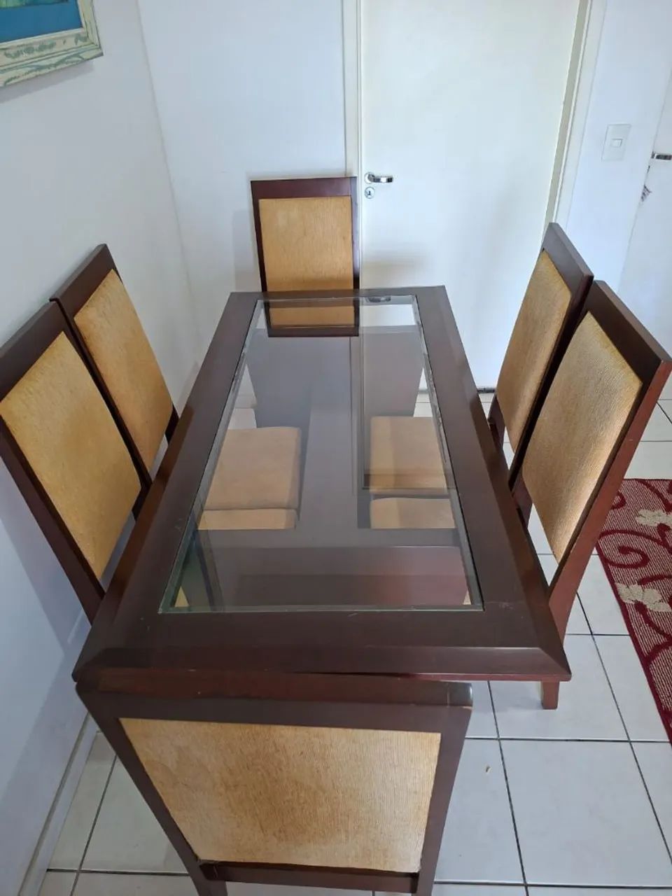 Mesa de Vidro com Madeira  - Foto 2
