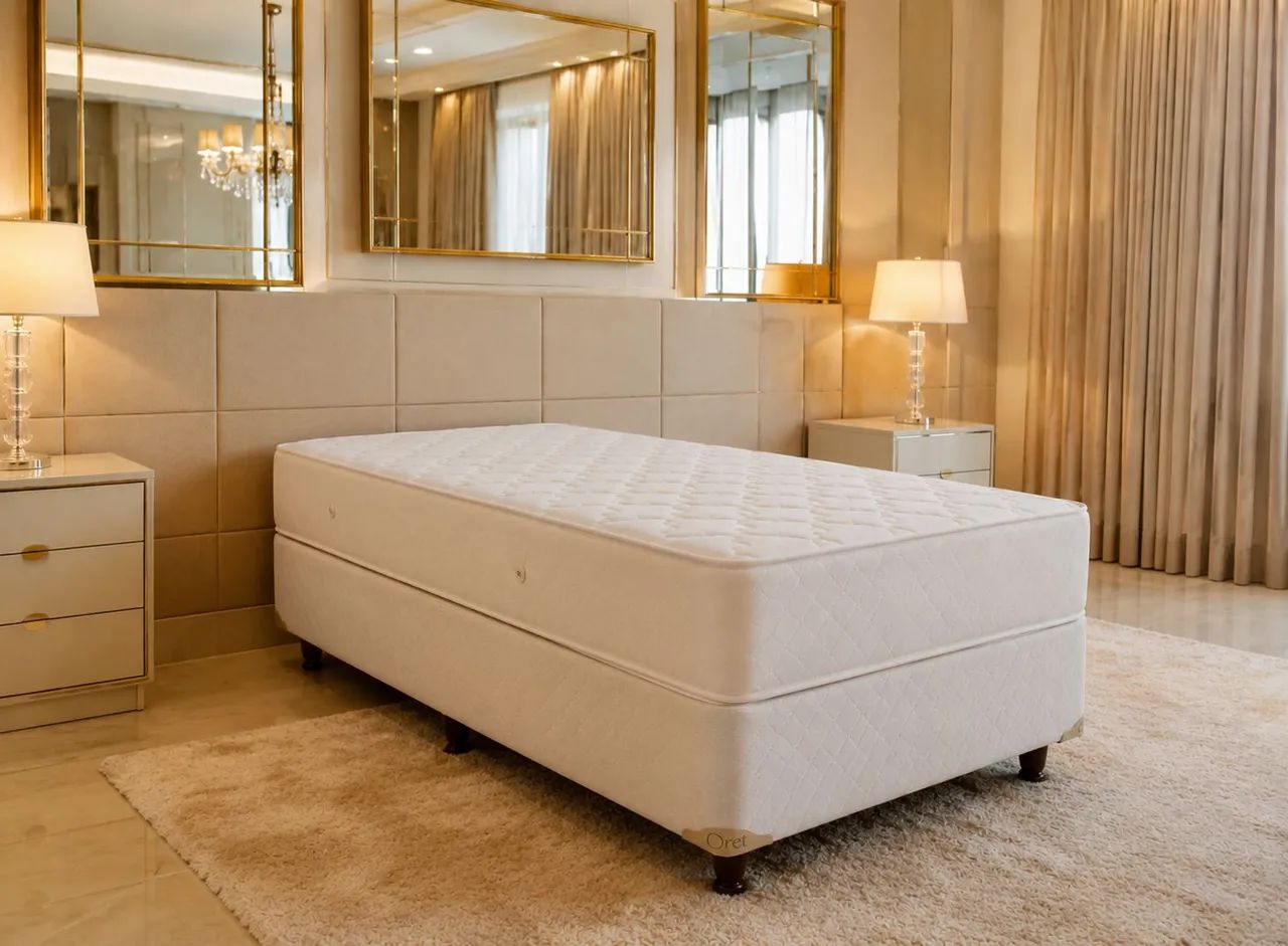 APROVEITE * Cama Box Solteiro com Colchão Ortobom D 45
