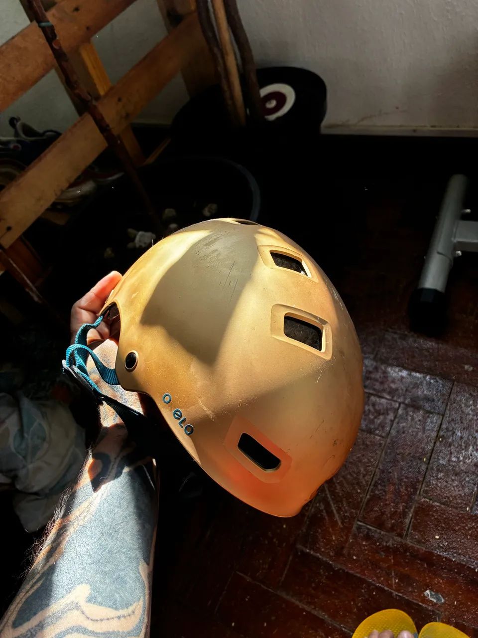 Capacete Oxelo MF540 Gold Original  - Foto 2