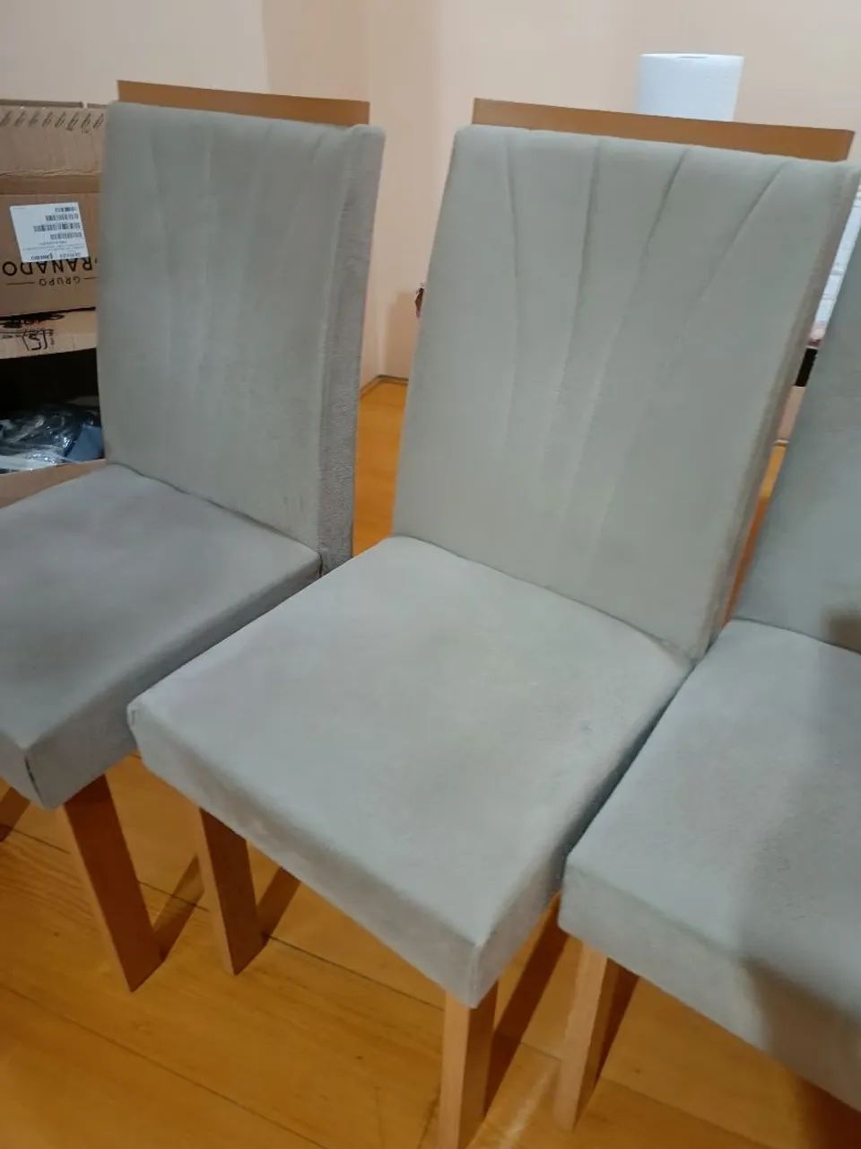 Cadeiras Estofadas , 6 cadeiras