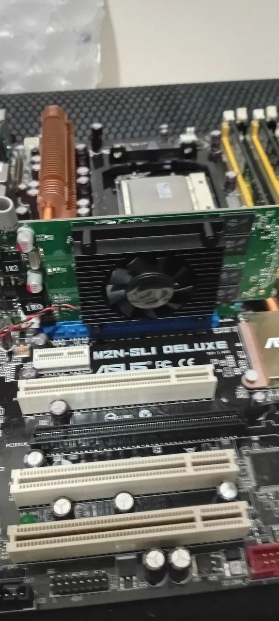 Kit Placa Mãe Asus M2N-SLI DELUXE - Foto 4