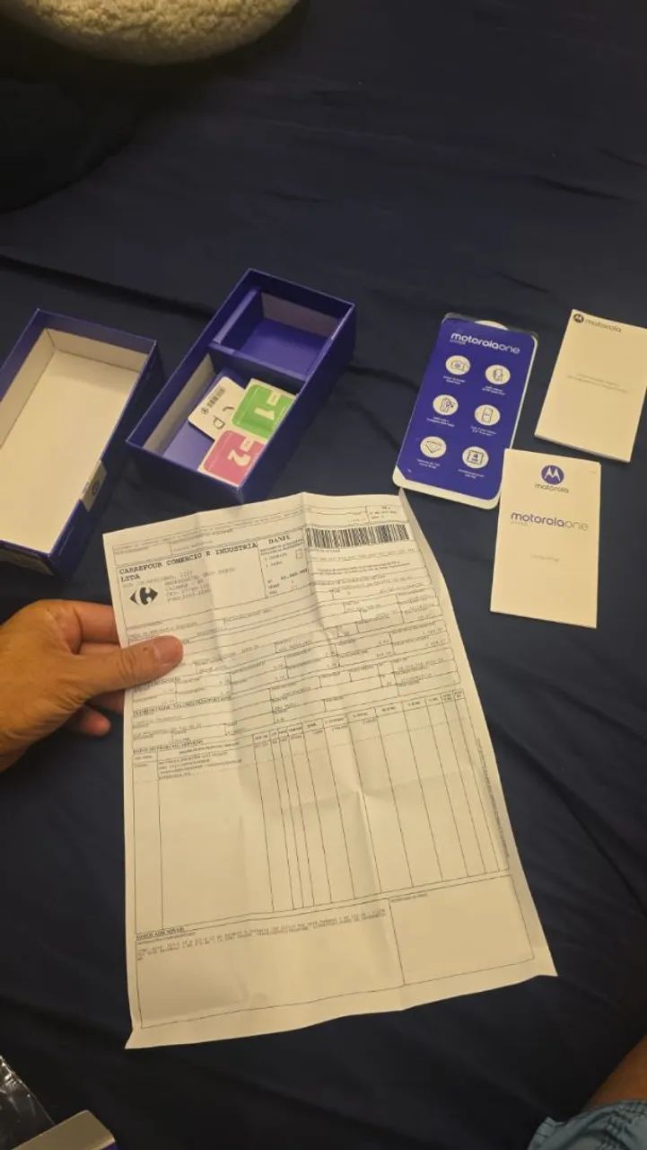 Motorola One Hyper 128 gb com nota fiscal e caixa - Foto 4