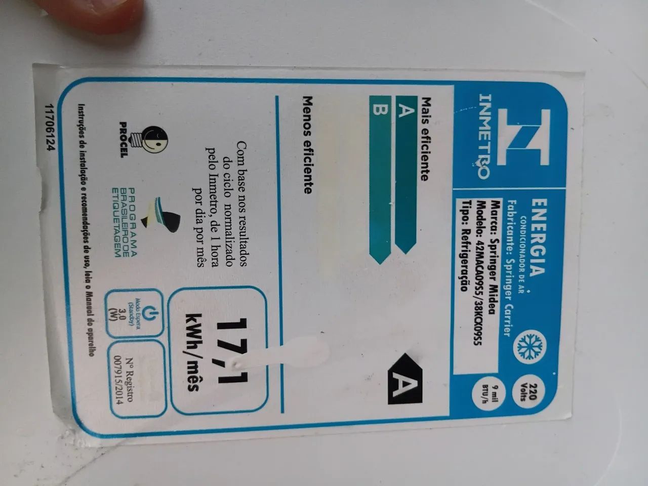 Ar condicionado, parte interna Midea - Foto 3