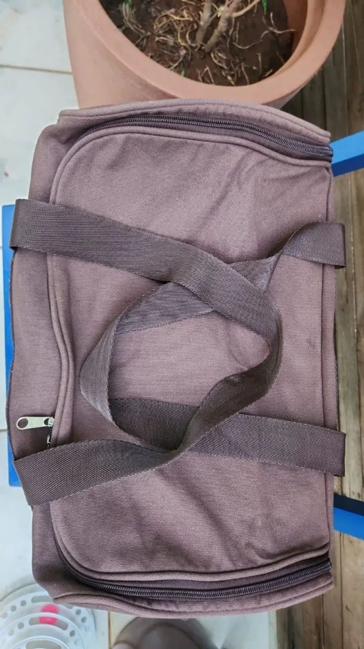 Bolsa de viagem marron - Foto 3