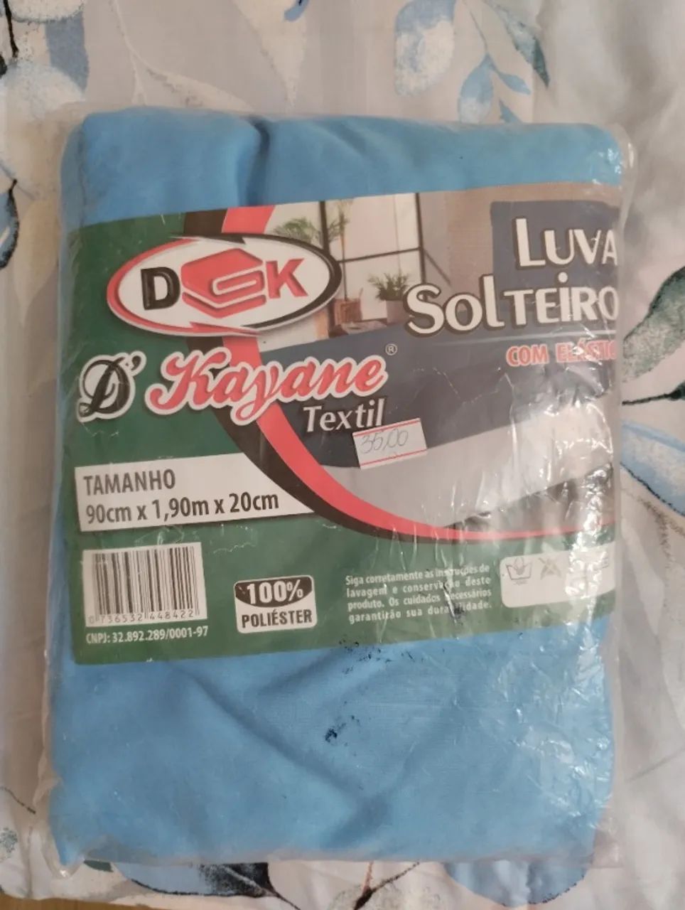 Lençol de cama com elástico solteiro  - Foto 2
