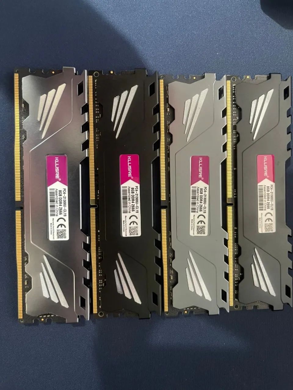 DDR4 2666MHz 32GB(8GB×4セット) 32GB DDR4 2666MHz (4x8GB) Kllisre - Memória RAM - Ouro Preto, Belo