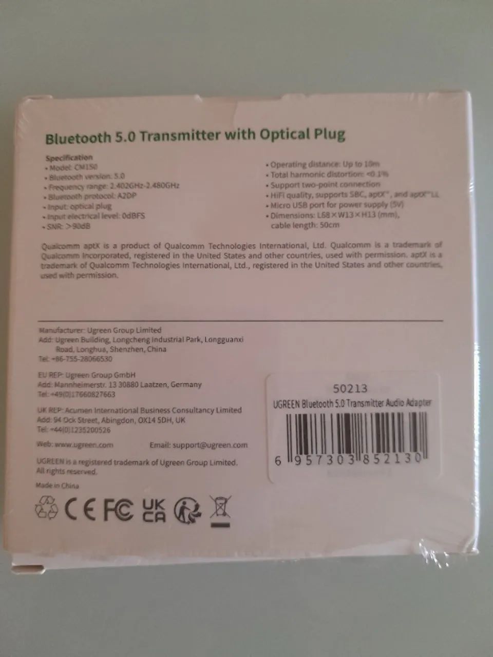 transmissor bluetooth para micro, tv, som e headphone - Foto 4