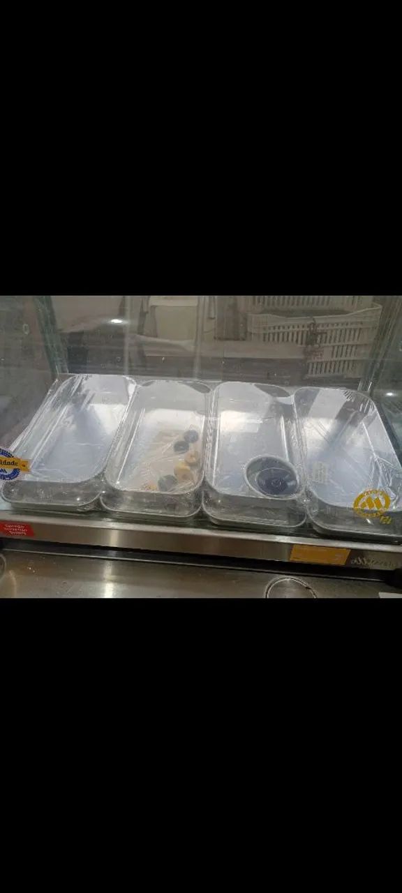 Estufa de salgados vidro curvo quatro bandejas - Foto 2