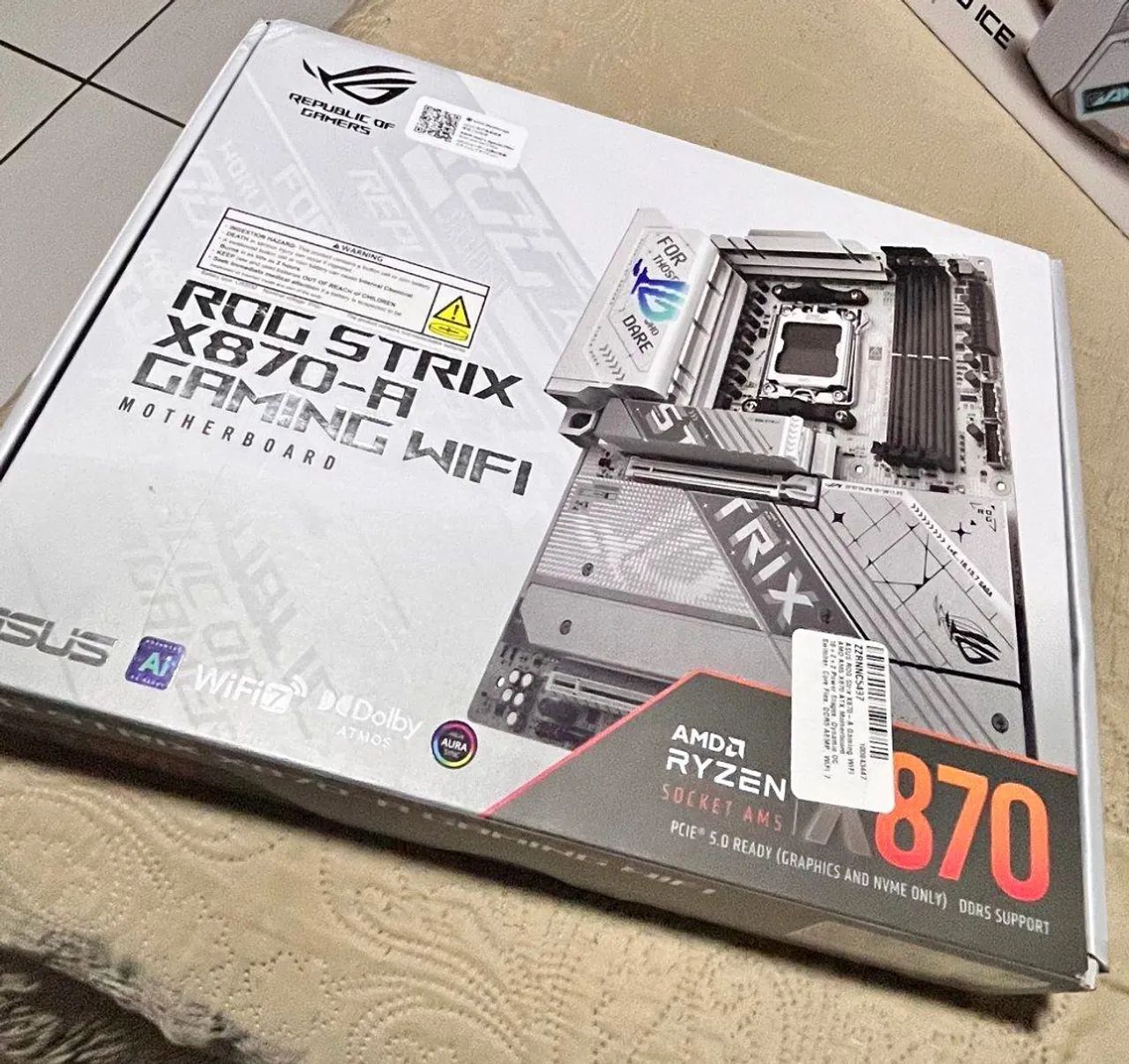 Placa Mãe Rog Strix x870-A Gaming Wi-Fi 