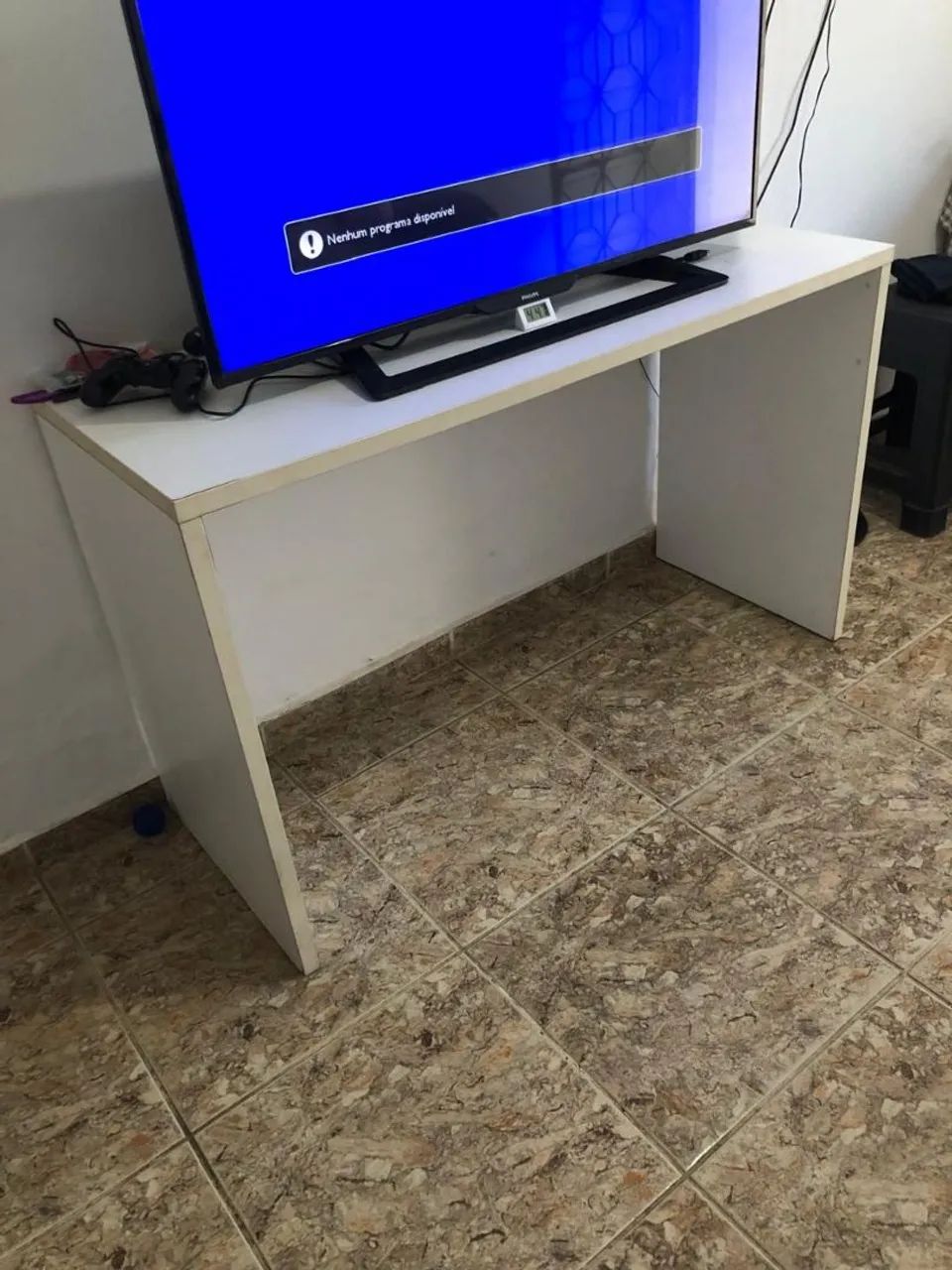 Mesa de escritório branca  - Foto 2