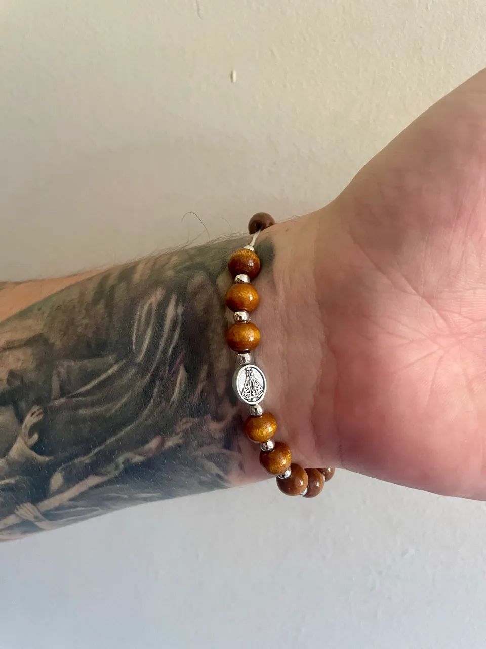 Pulseira Religiosa - Madeira - Foto 5