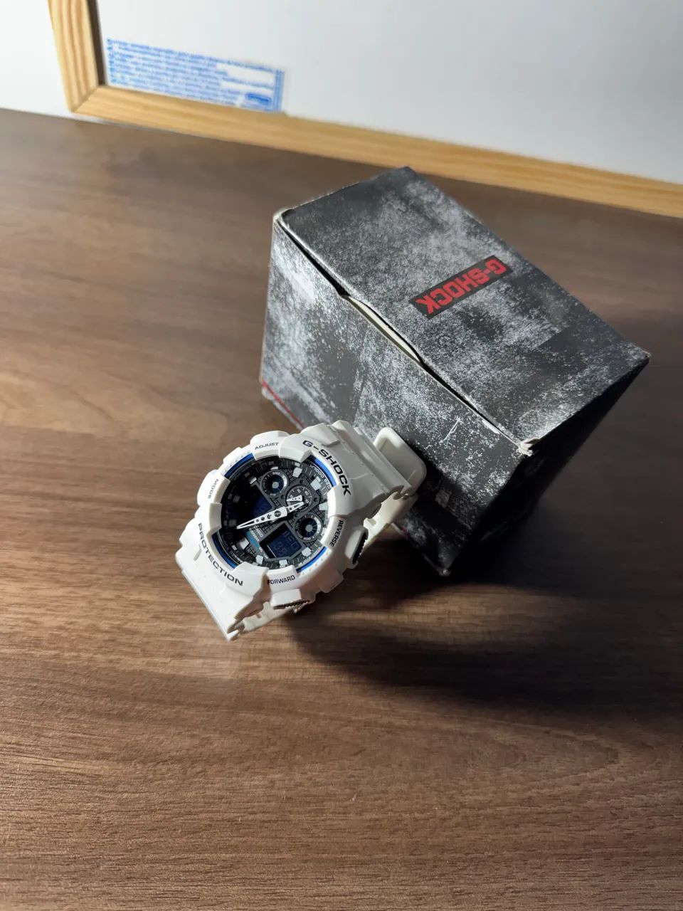 G-Shock GA-100B-7A Branco Original + Caixa - Funcionando 100% - Foto 4