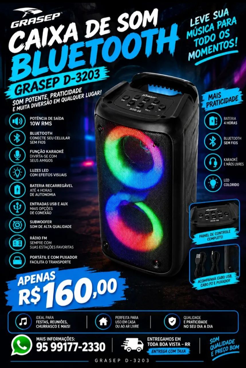 Caixa de som Bluetooth  - Foto 2