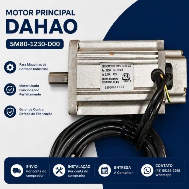 Motor Principal Para Maquina de Bordado 
