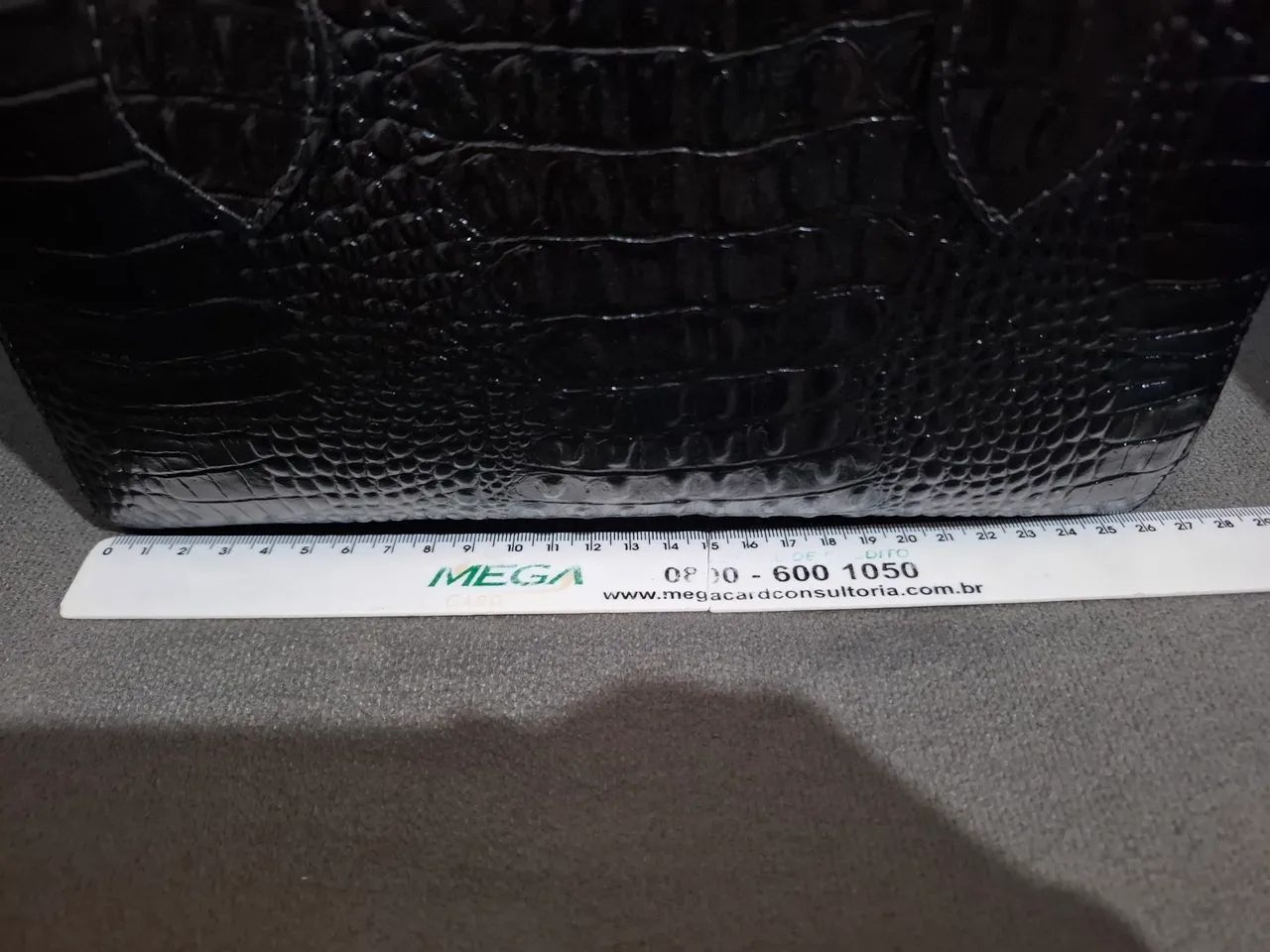 Bolsa couro croco - Foto 4