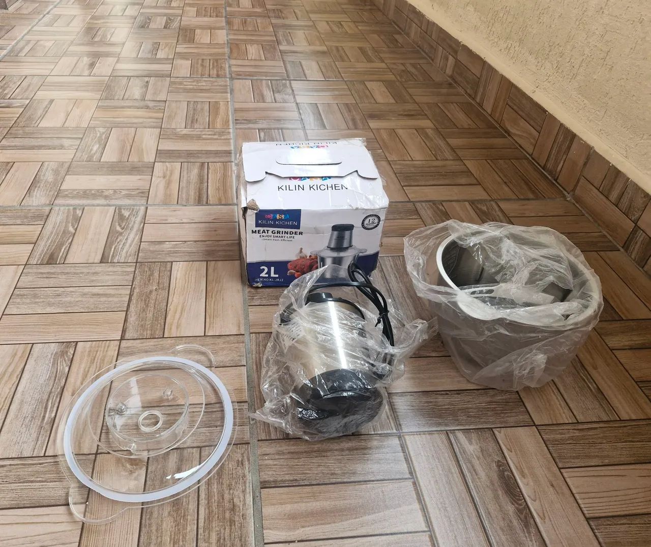Moedor e processador de alimentos elétrico de 2 litros