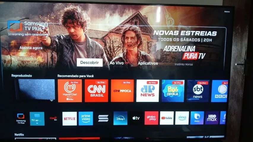Televisão 4K Cristal Samsung 55BU8000