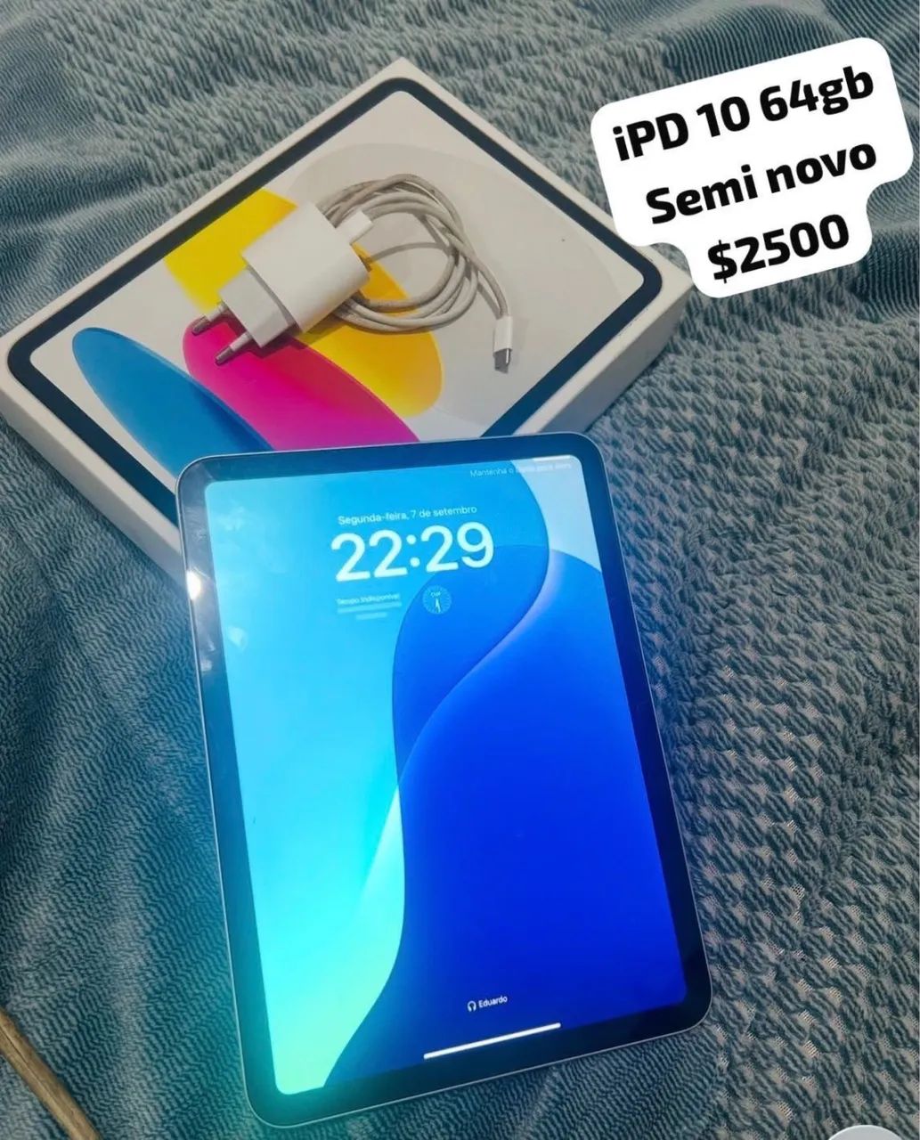 Tablete iPad 10 semi novo 