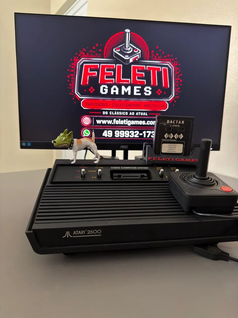 Atari 2600, Impecável. www.feletigames.com.br - Foto 2