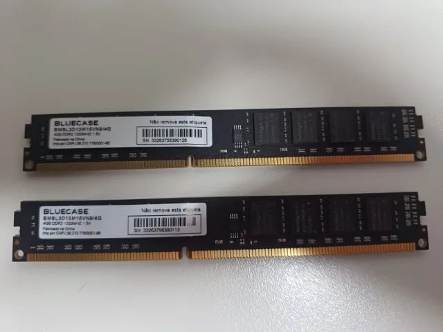 Memória Ram Desktop 4GB - DDR3 - 1333Mhz - Bluecase - Foto 2
