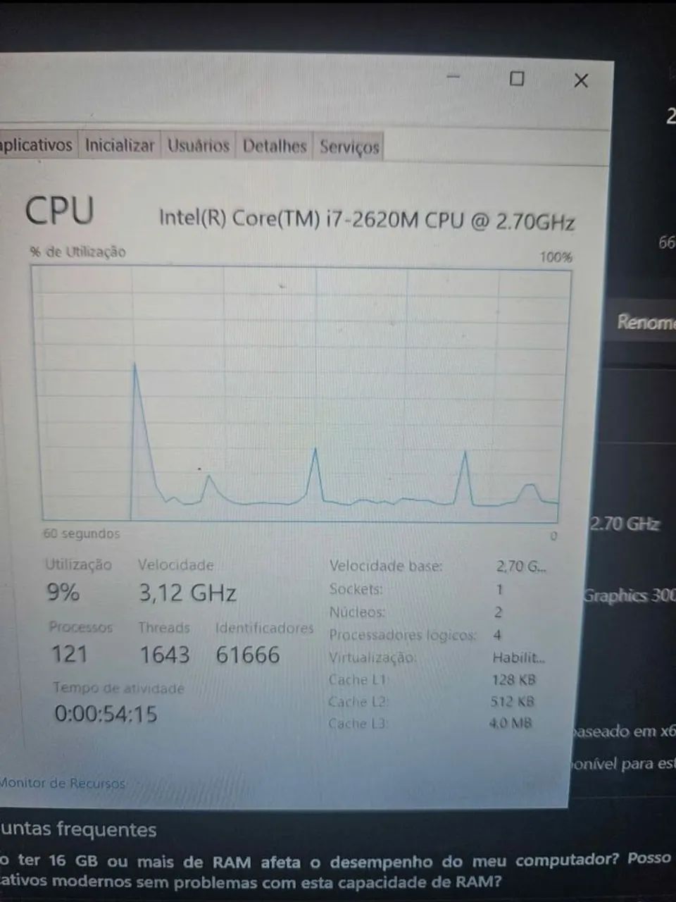 Notebook i7 Dell Xps 15