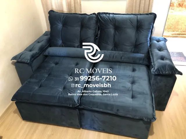 Sofá Londres Retrátil e Reclinável - Conforto para Ambientes Compactos