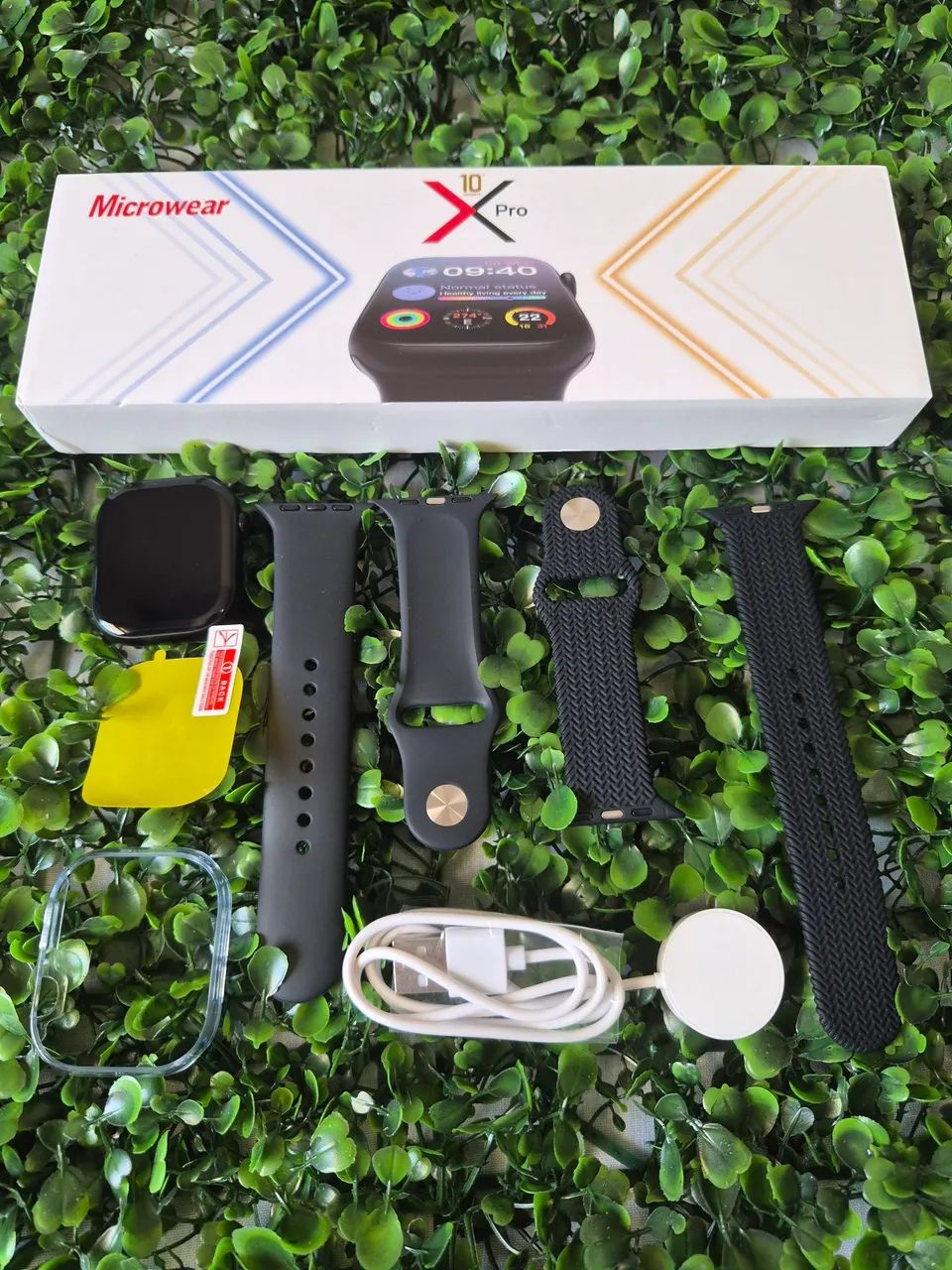 SmartWatch Microwear Com 2 Pulseiras Capinha e Película 