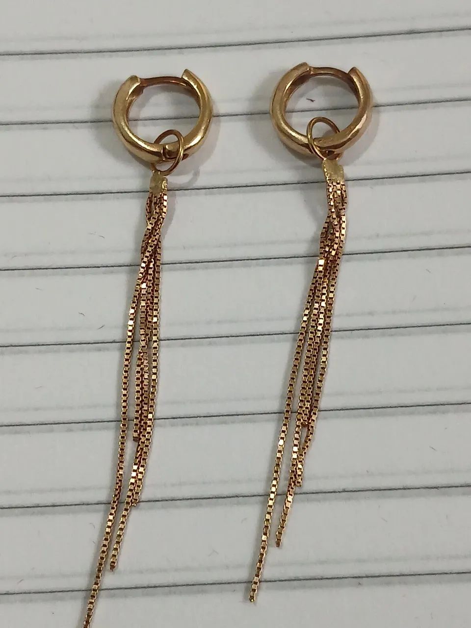 Brincos em ouro 18k - Foto 2