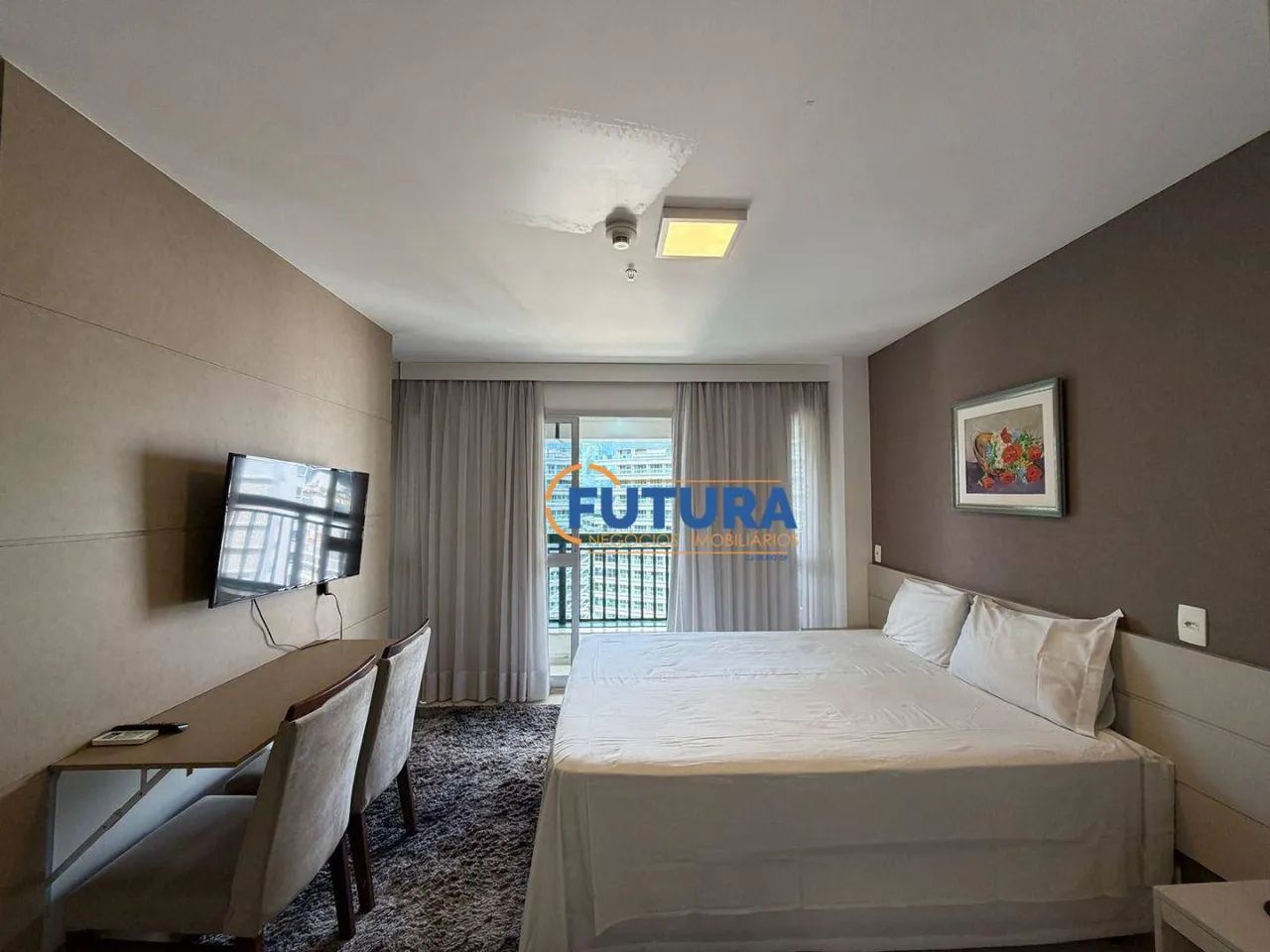 Flat 28 m² - Ed Fusion Work e Live 100% Mobiliado