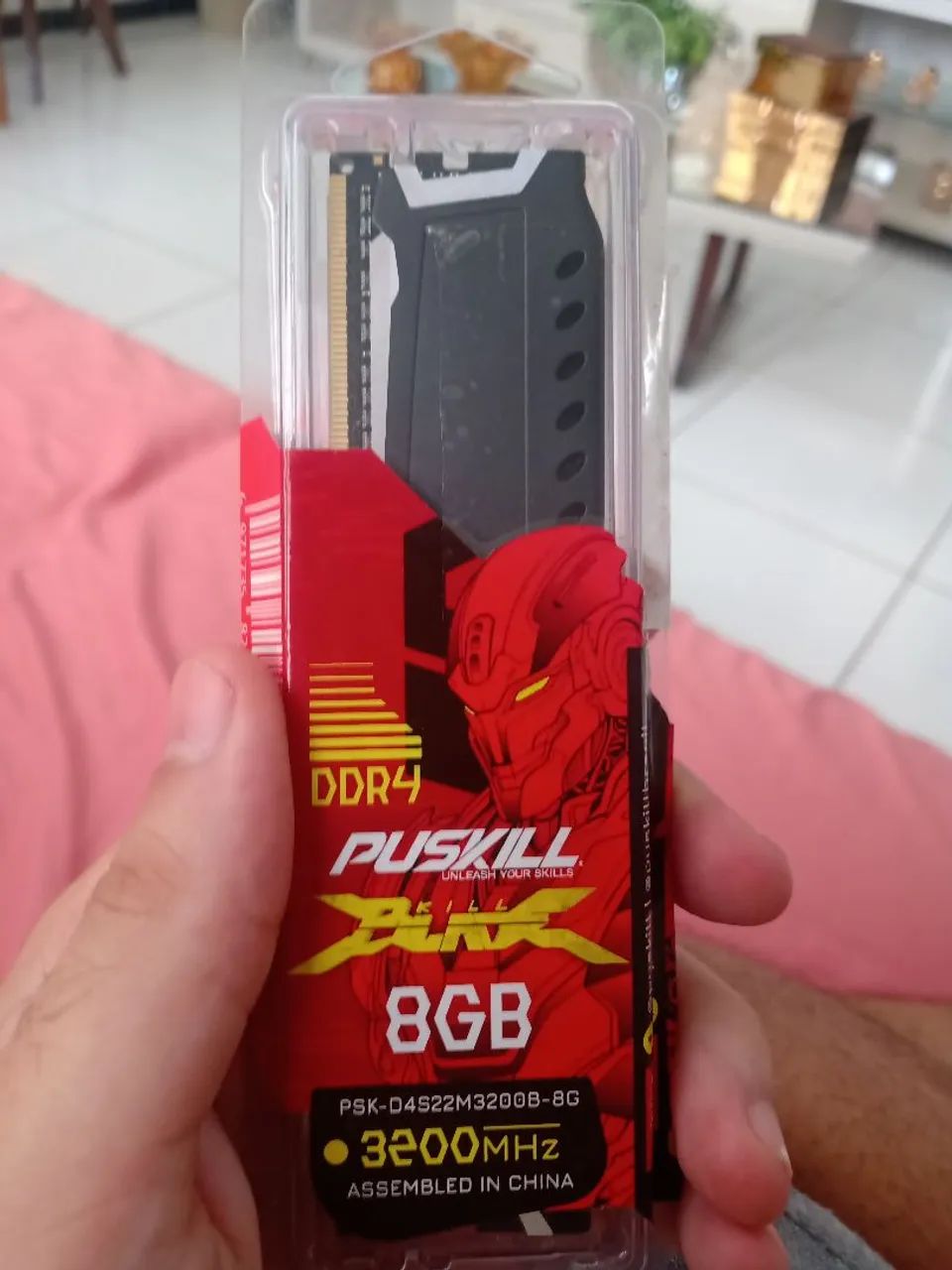 Memória ram 8gb 3200mhz DDR 4 Puskill Killblade 
