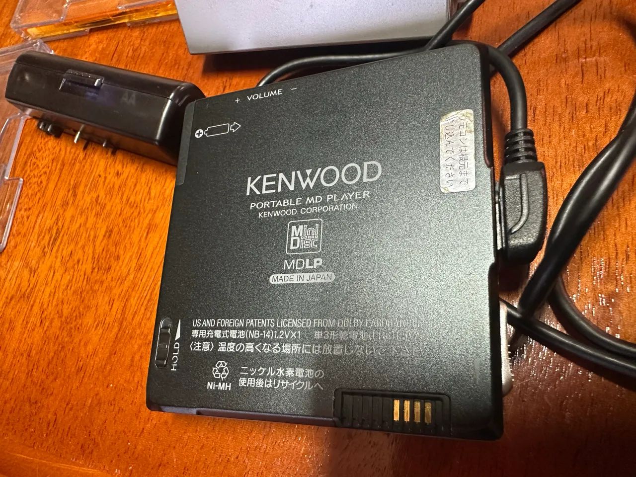 MD Mini Disc Kenwood walkman DMC-T33 Vintage digital com controle