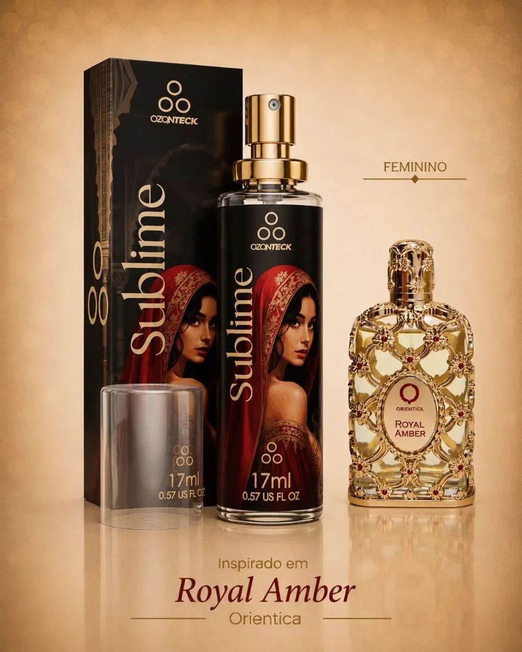 Perfume Sublime 17ml ? Amber ? Feminino Elegante