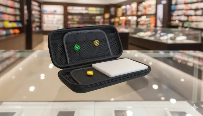 Case Nintendo com grip + película