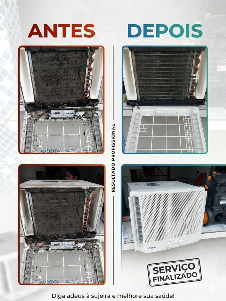 Higienização e limpeza de ar condicionado - Foto 2