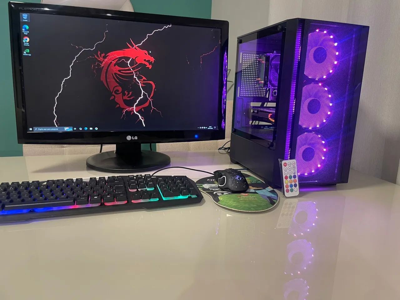 Pc gamer completo  Intel i5, 16gb, GTX 750, NVME, monitor 23, em até 18x - Foto 4