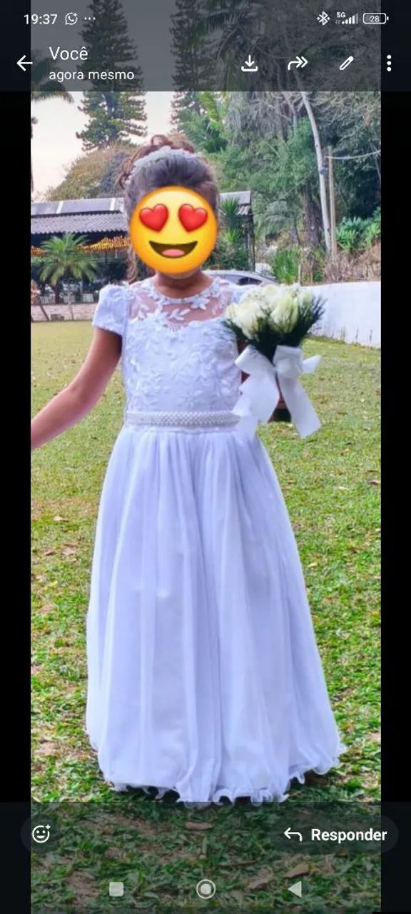 Vestido daminha honra