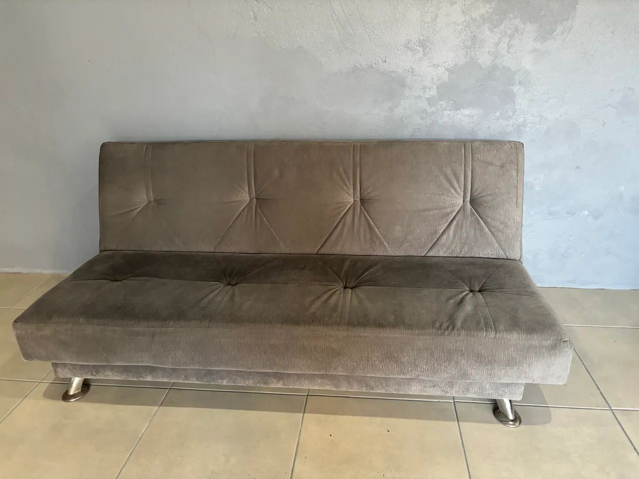 Sofá cama cinza